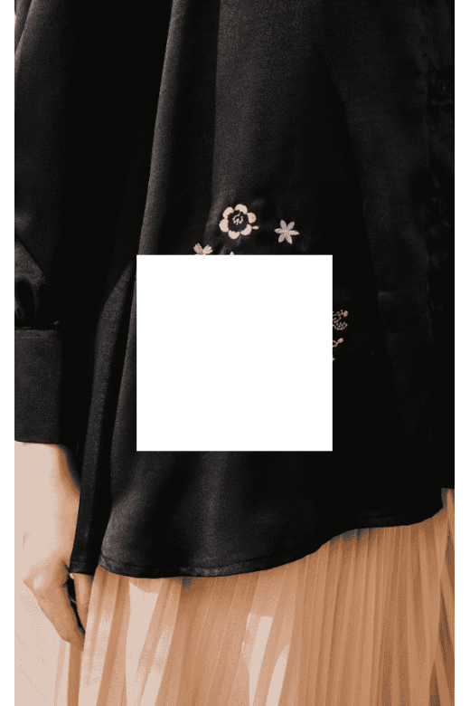 Jasmina Embroidery Blouse Black